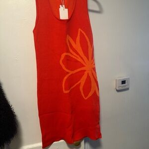 Anthropologie Bright Red Top